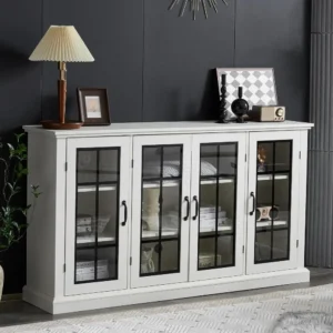 63" Kitchen Pantry Cabinet 6 Adjustable shelves