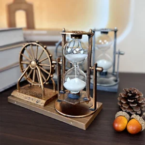 Vintage Ferris Wheel Statue Hourglass