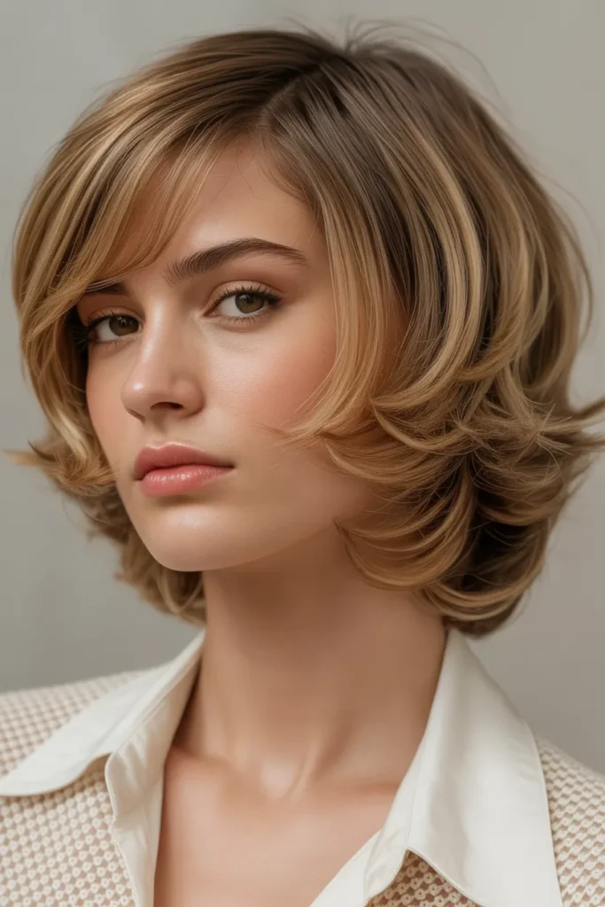 70s-Inspired Feathered Shag Cut