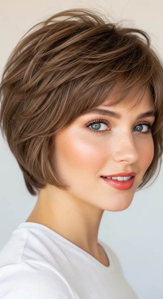 Butterfly Cut Short Hair for Fine Hair