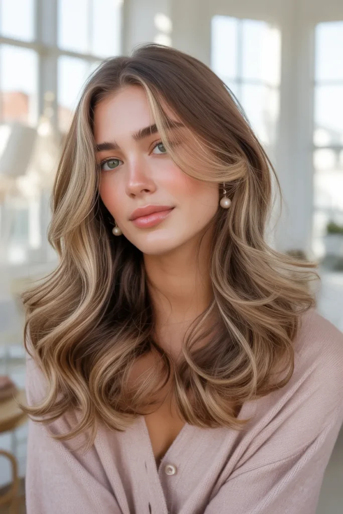 California Brunette With Dimensional Babylights