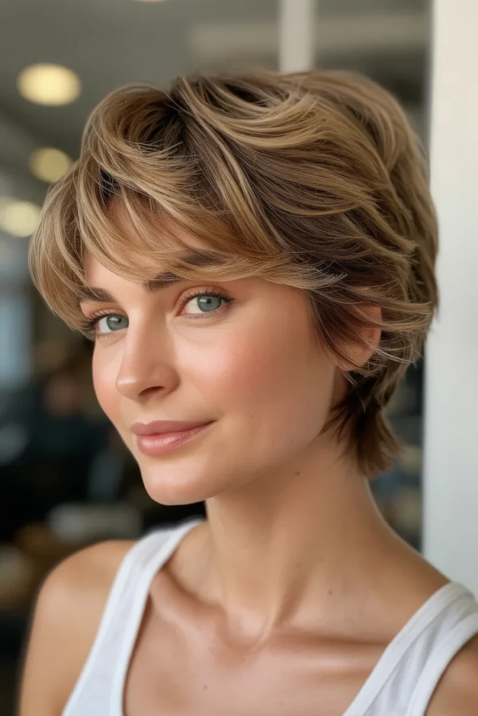 Choppy Pixie Shag with Wispy Ends