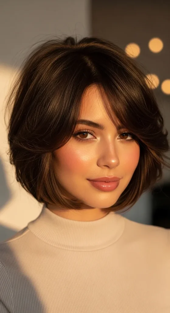 Classic Butterfly Cut Short Hair with Soft Layers