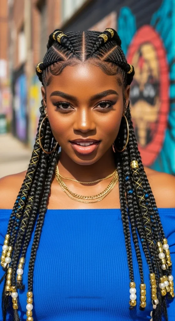 Dutch Braid Hairstyles With Beads for a Trendy Style