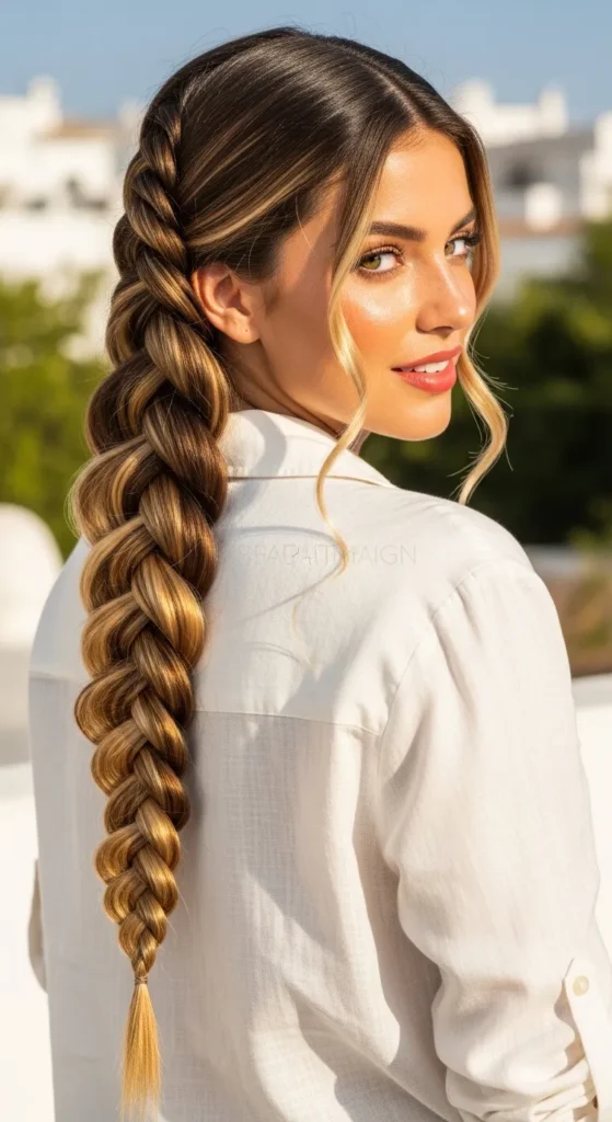 Dutch Braid Hairstyles With Highlights for a Stunning Color Effect