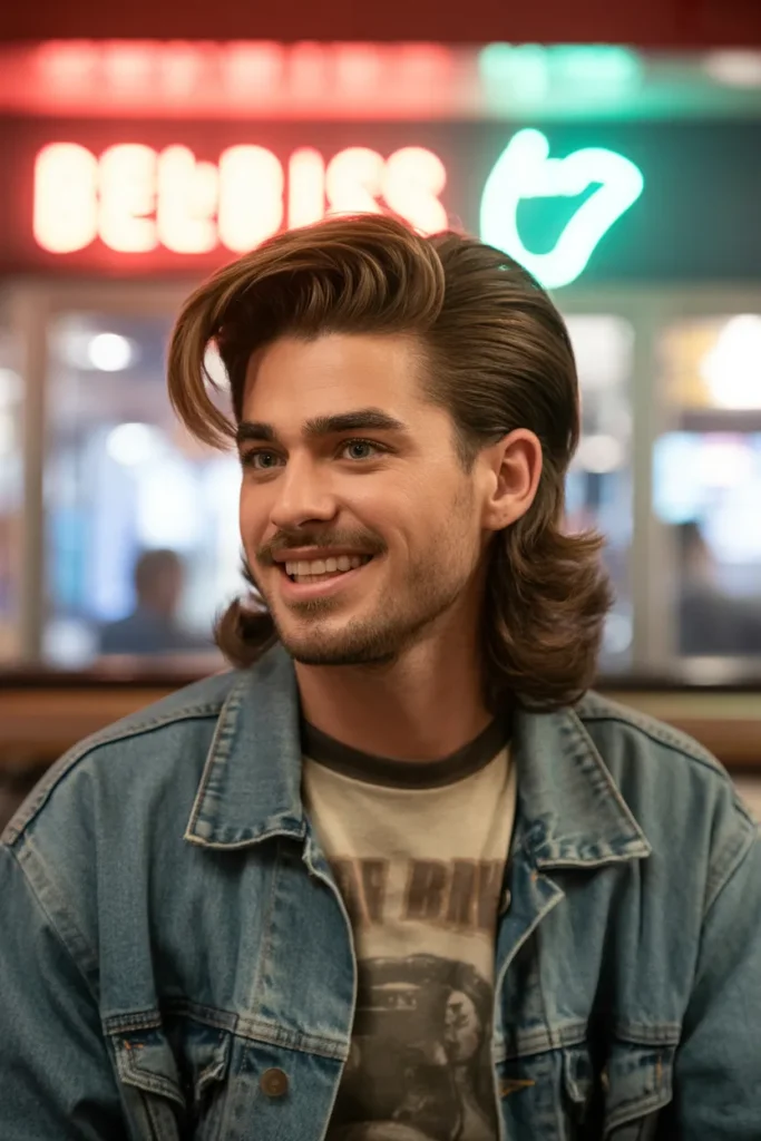 Faded Mullet With Vintage 80s Inspiration