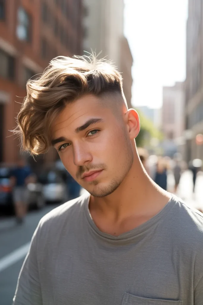 Faded Undercut With Textured Messy Top