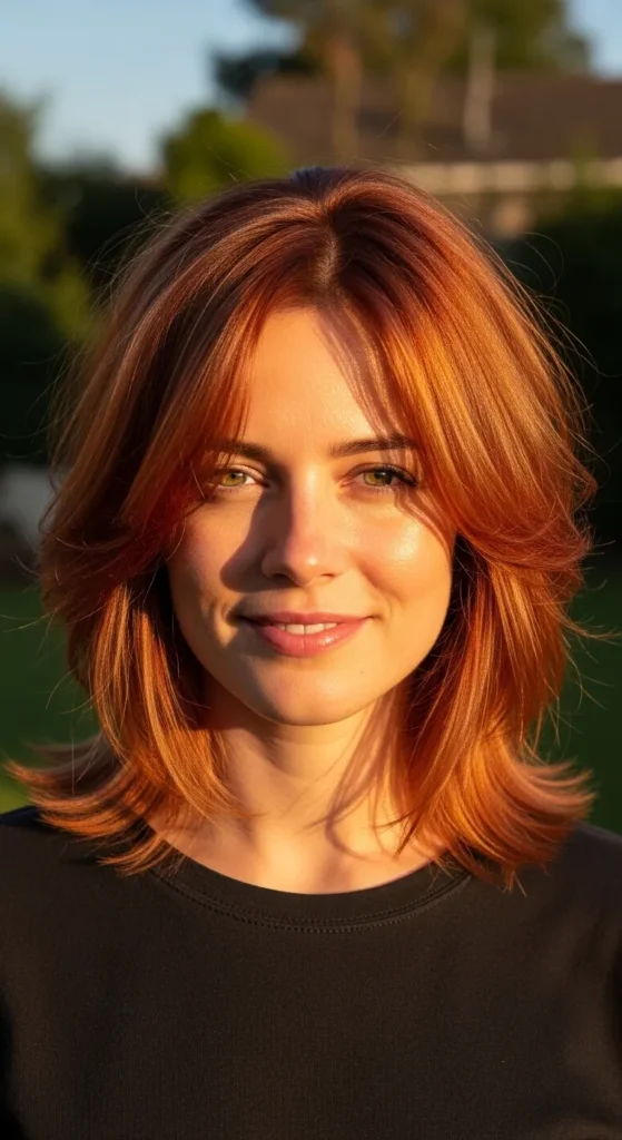 Gemini Blonde and Copper Layered Cut