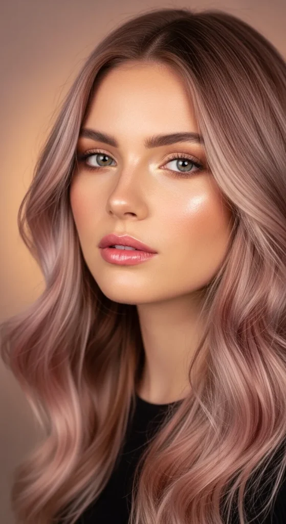 Gemini Rose Gold and Ash Blonde Blend