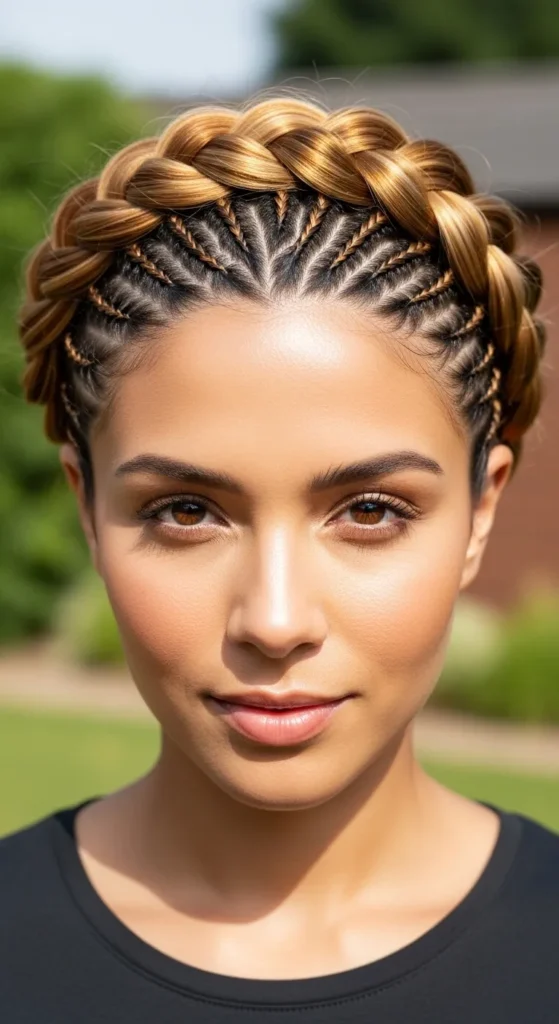 Gemini Two-Tone Braided Crown