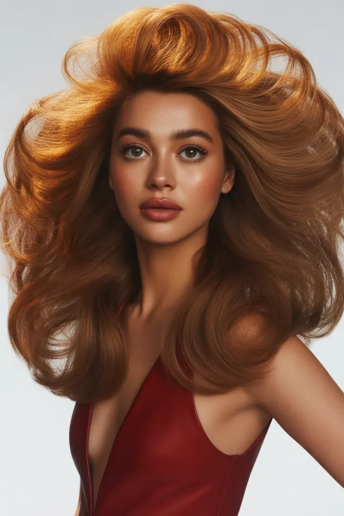 Glamorous Voluminous Blowout Birthday Hairstyle