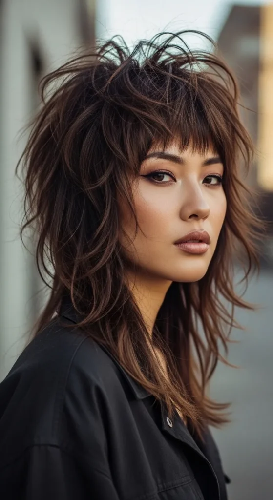 Korean Wolf Cut with Choppy Layers