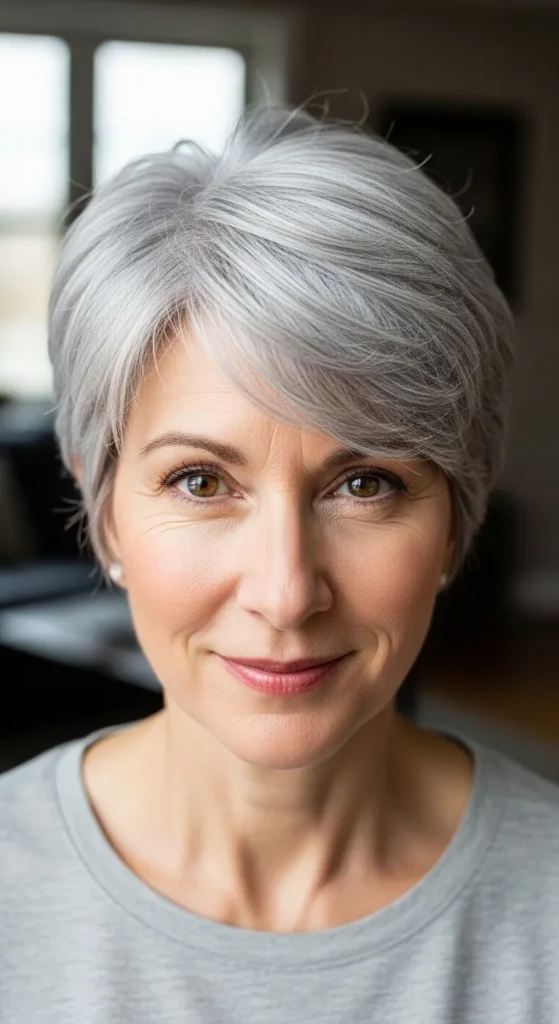  Mature Elegant Silver Crop