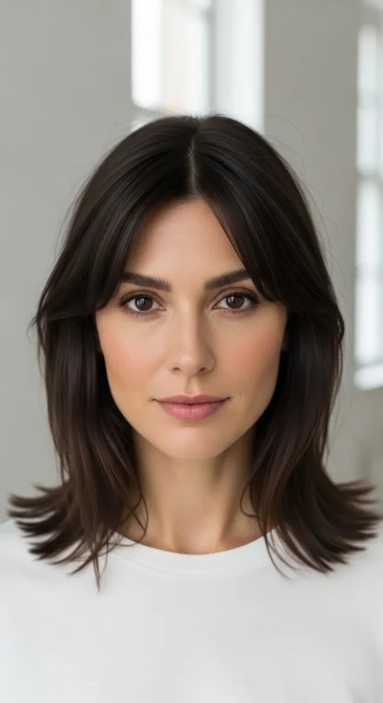 Minimalist Clean Wolf Cut Without Bangs