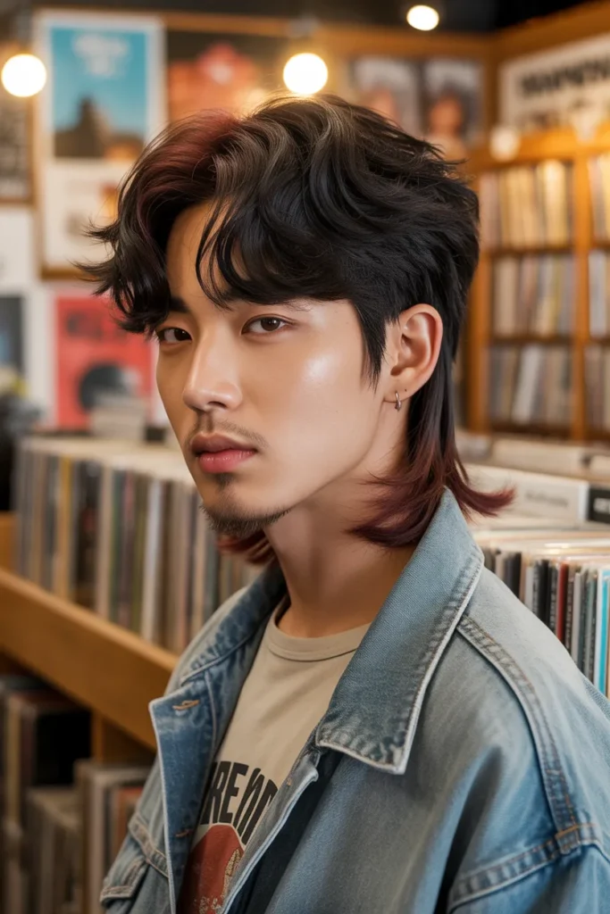 Mullet Hairstyle – The Retro Comeback in Korean Hairstyles for Men