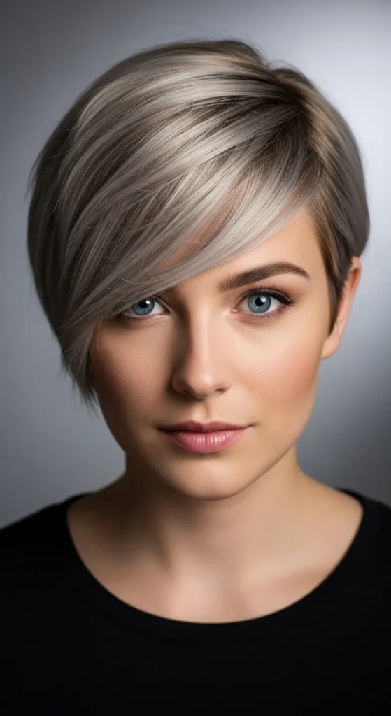 Side-Swept Pixie Crop