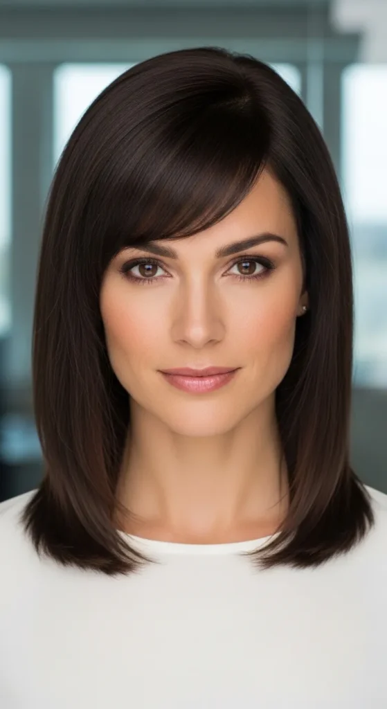 Sleek Professional Wolf Cut Without Bangs