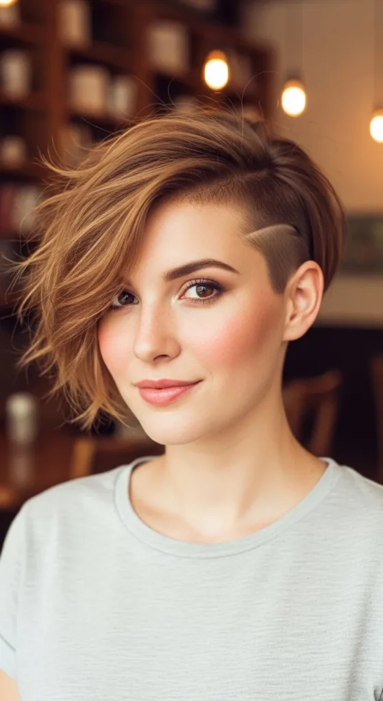 Soft Feminine Pixie With a Subtle Side Shave