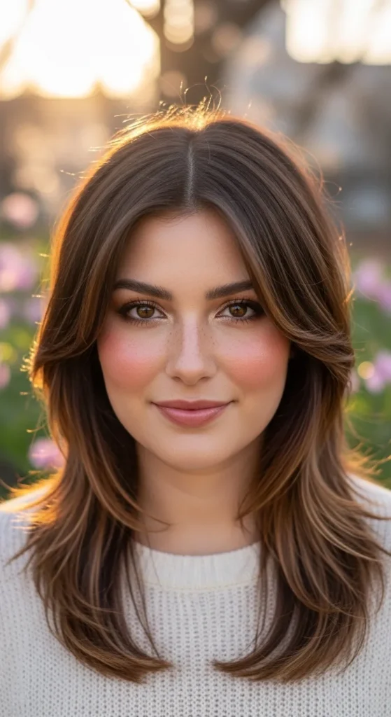 Soft Mullet with Face Framing Layers and Babylights