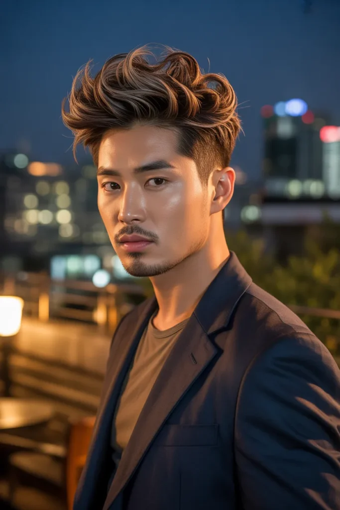 Textured Quiff – The Confident Classic Among Korean Hairstyles for Men