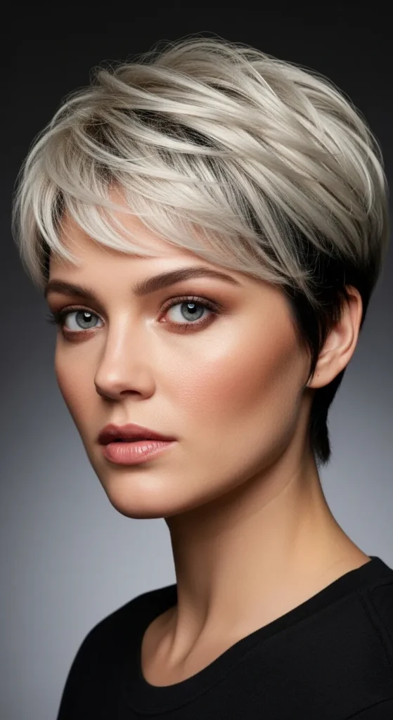 Two-Tone Gemini Pixie Cut