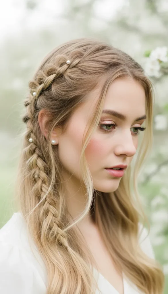 Waterfall Braids With Baby Braids Running Alongside