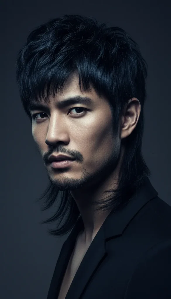 Wolf Cut Men with Disconnected Layers and Bold Structure