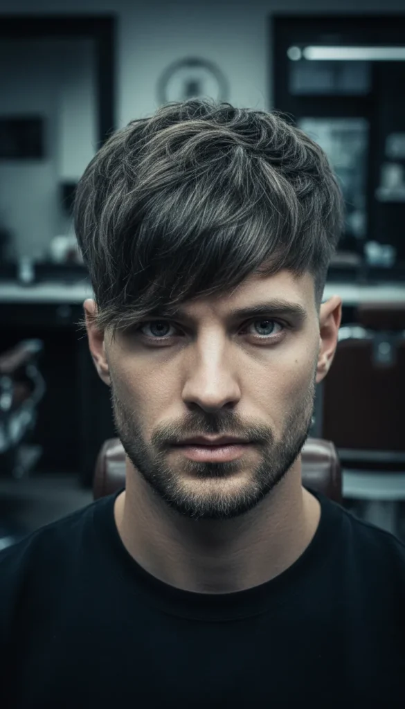 Wolf Cut Men with Undercut and Sharp Layers