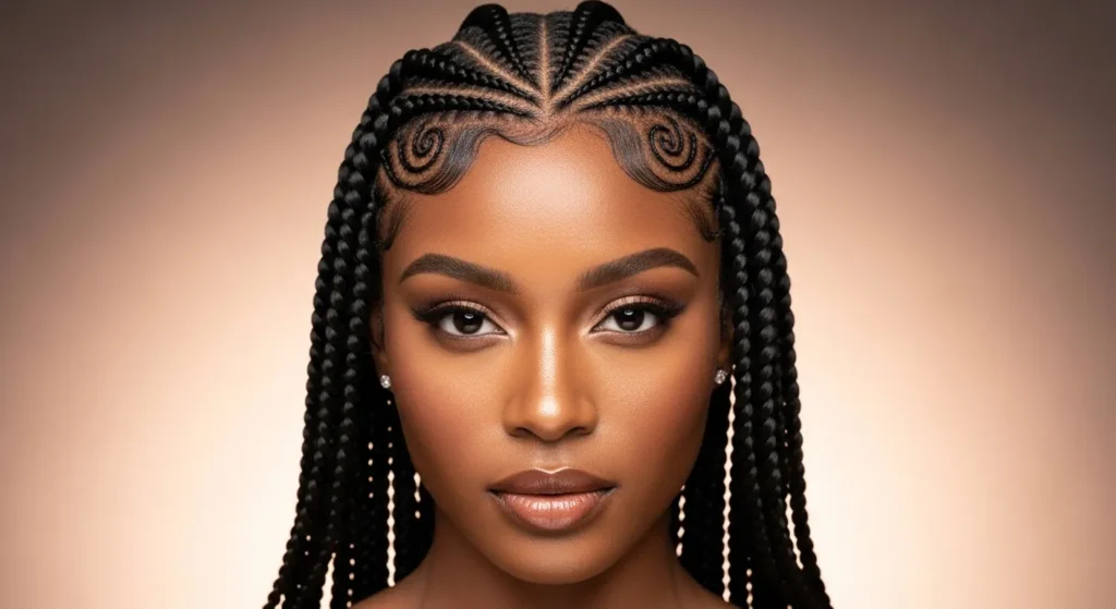 swirl cornrows