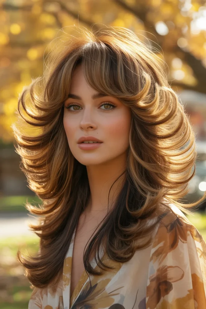 70s-Inspired Long Shag With Feathered Layers