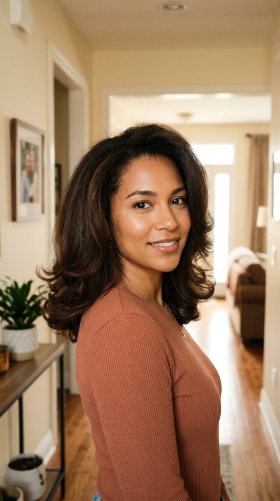 90s Blowout for Curly Hair That Keeps Its Shape