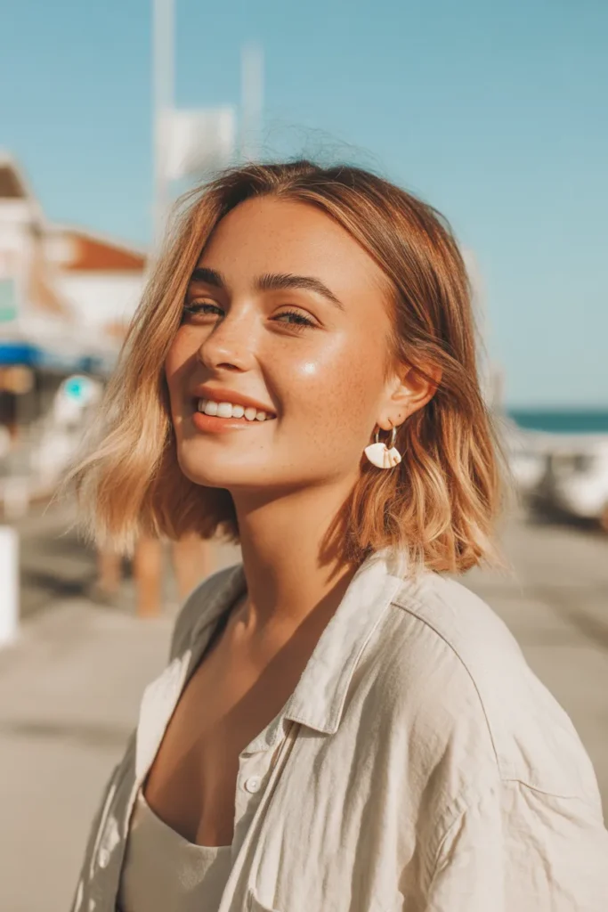 A Beachy Choppy Bob for Your Summer Salon Visit