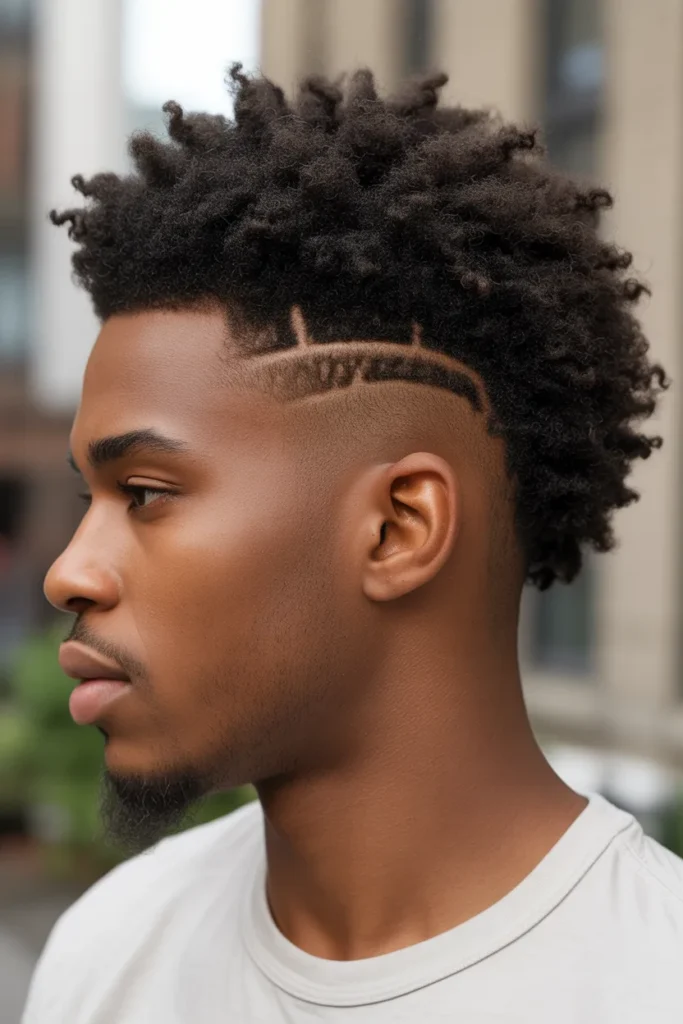 Afro with Hard Part Bold Volume Meets Sharp Detail in 2026