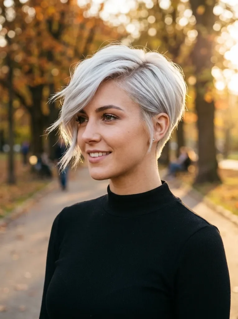 Asymmetrical Pixie Blonde