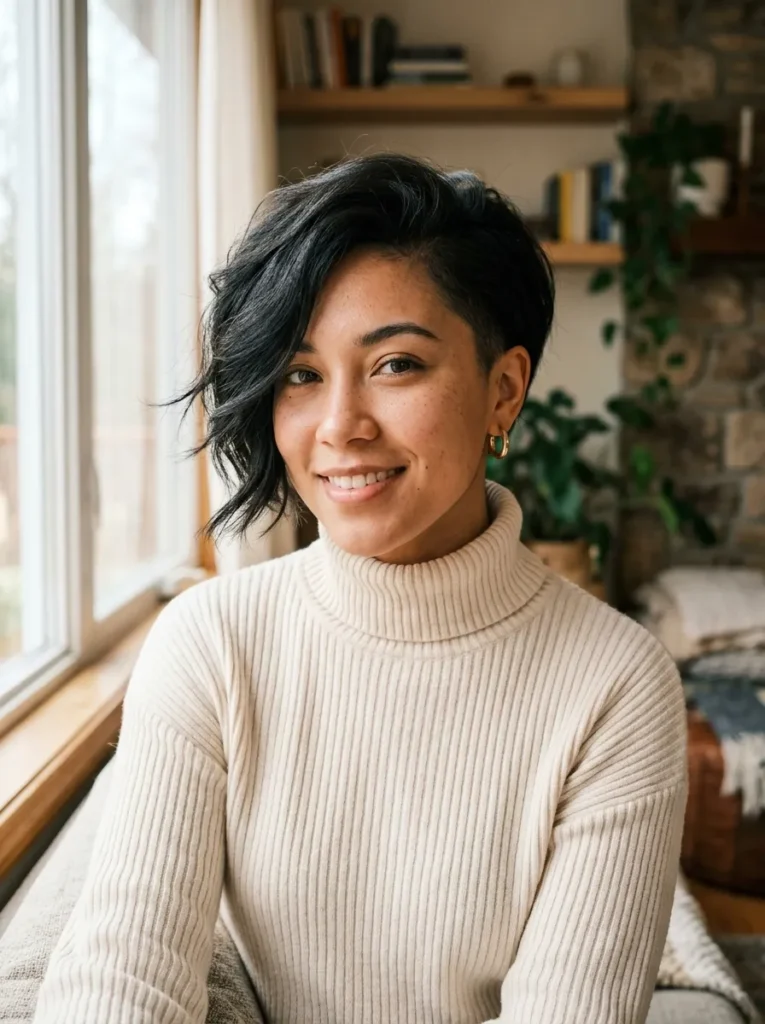 Asymmetrical Pixie Cut