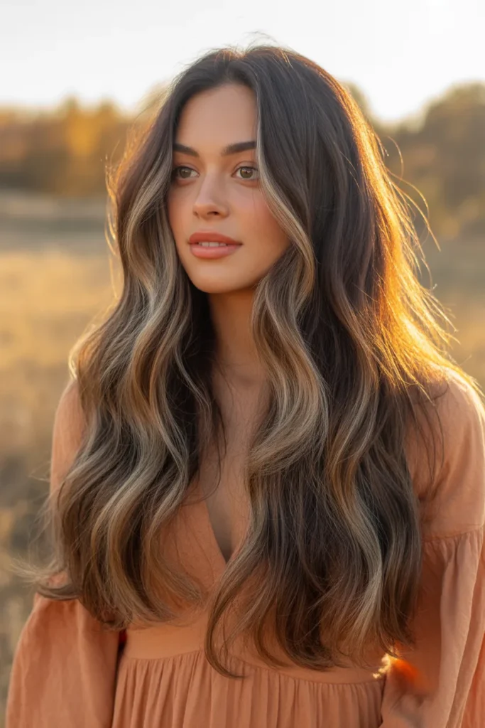 Balayage-Inspired Streaky Highlights for Effortless Dimension