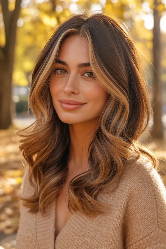 Balayage Long Shag That Blends Like a Dream