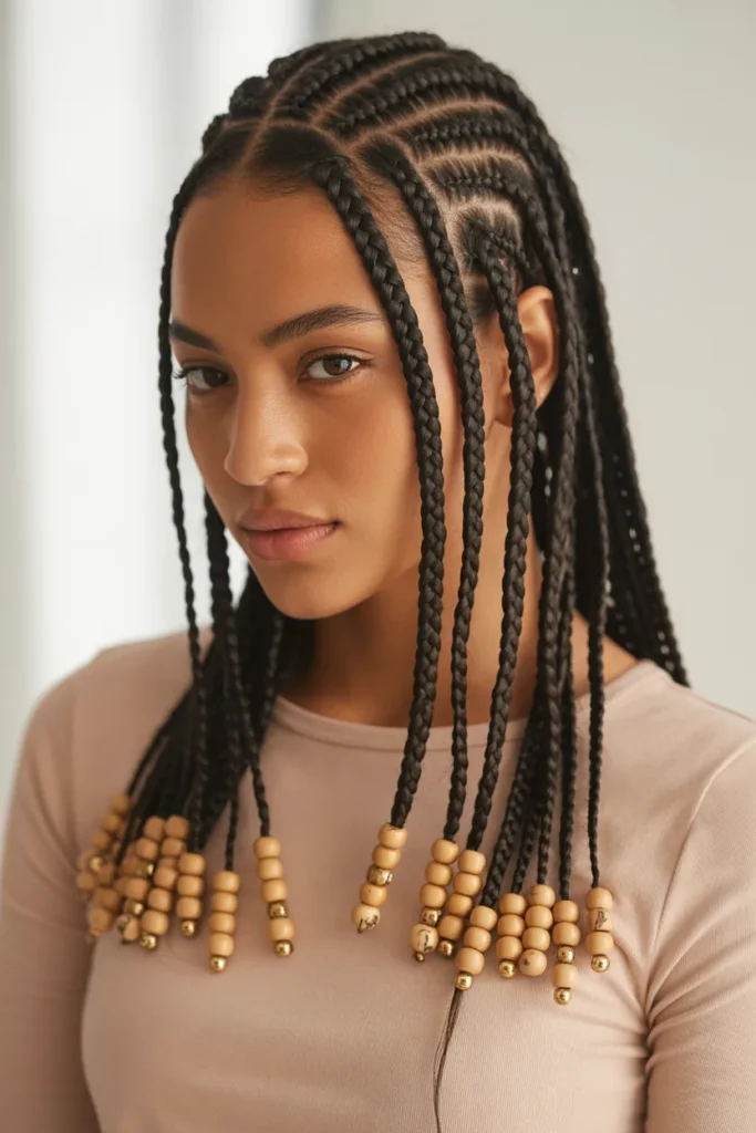 Beaded Cornrow Ends