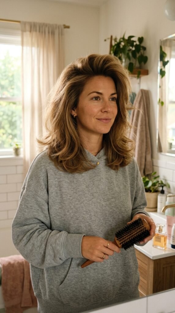 Big-Volume Blowout for Fine Hair That Actually Holds