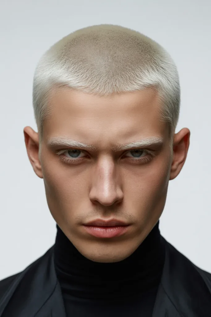 Bleached Buzz Cut The Minimalist Statement of 2026