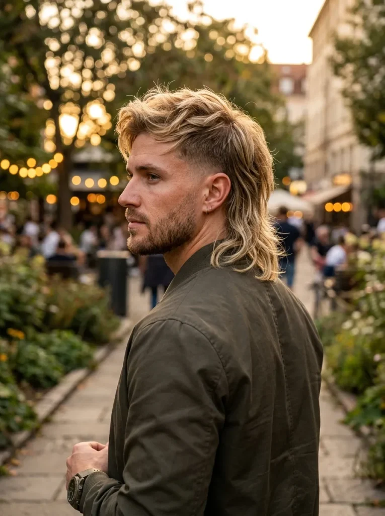 Blonde Mullet Look