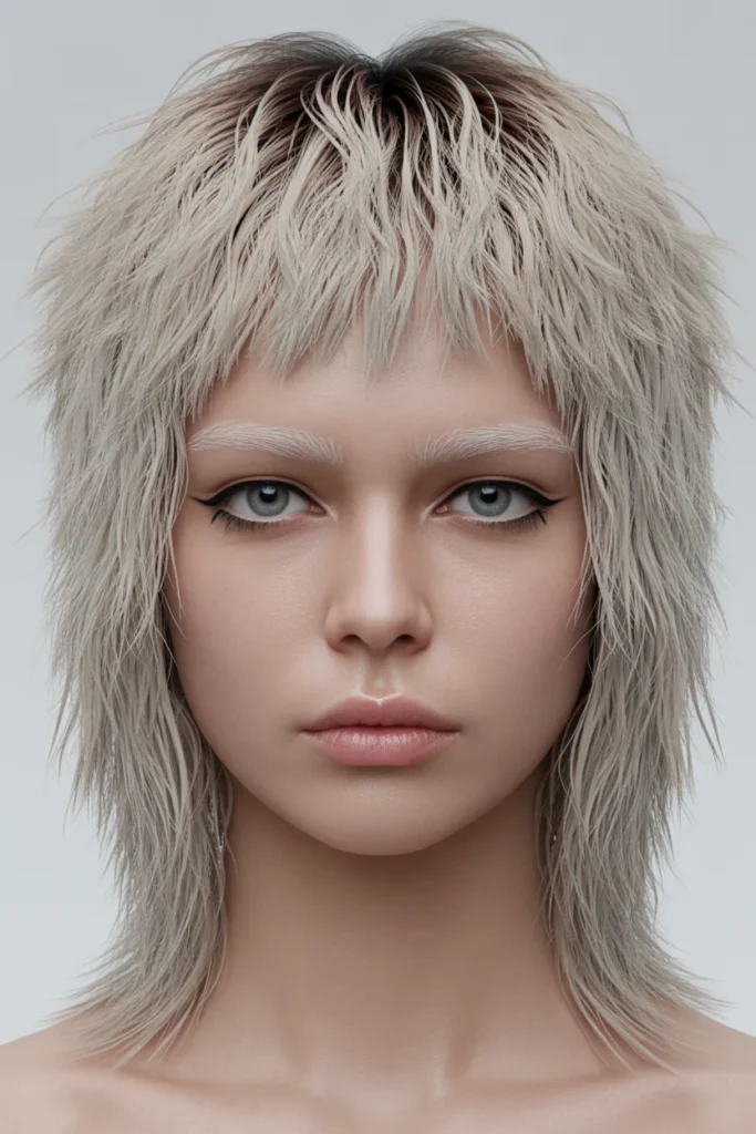 Bold Grunge Hairstyle with Razored Ends and Uneven Layers