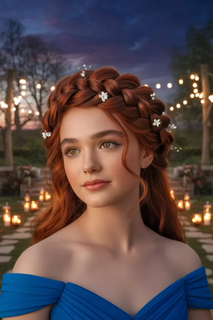 Braided Crown Updo Fit for Royalty