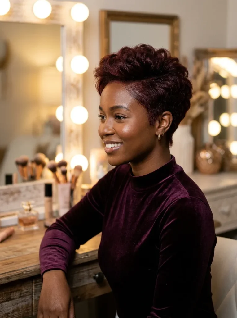 Burgundy Tinted Pixie