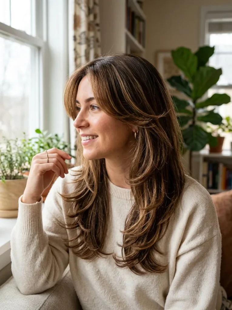Butterfly Hair with Highlights
