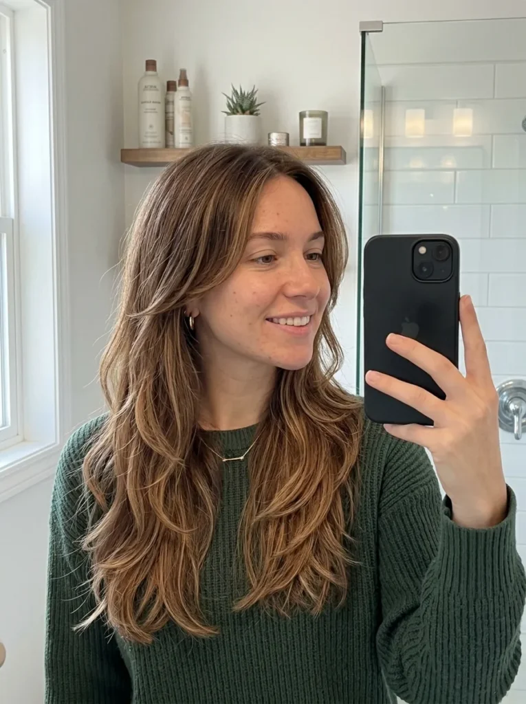 Chestnut Balayage Layers