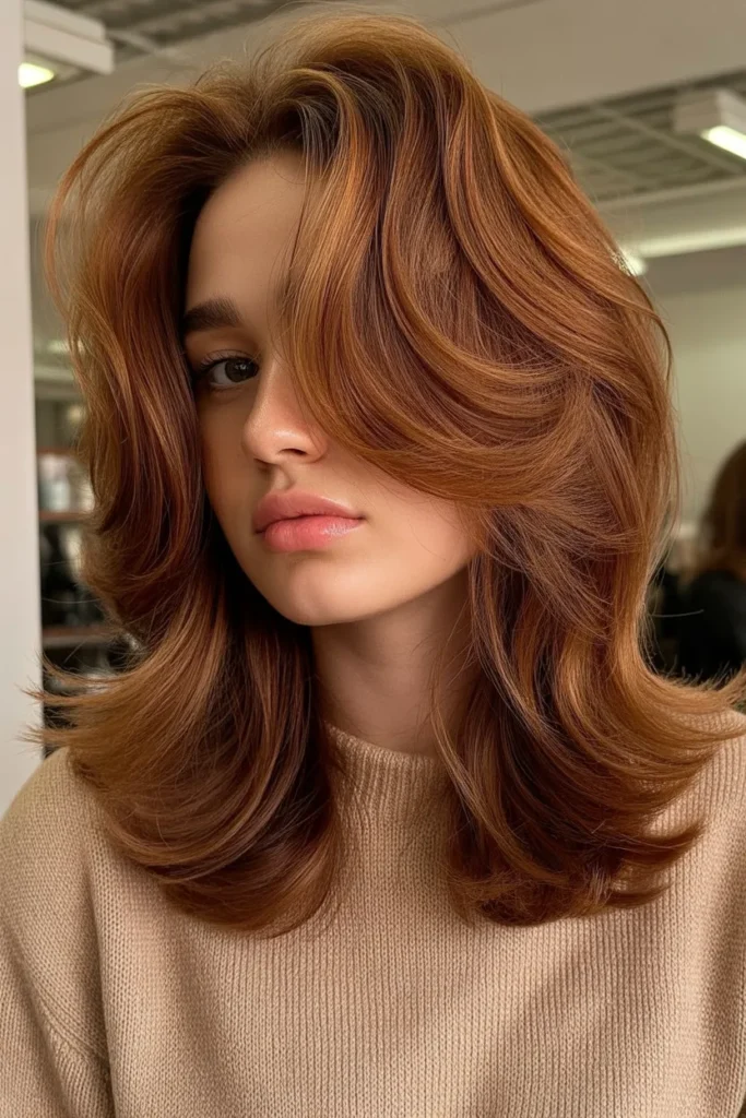 Cinnamon Brown Blowout