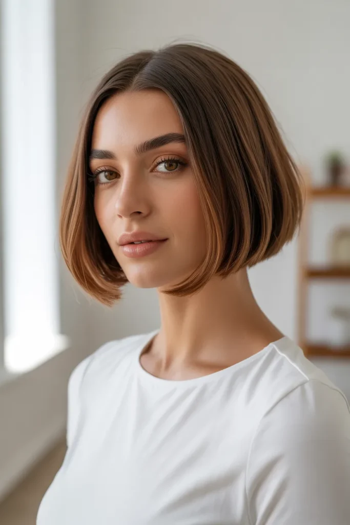 Classic Razor Cut Bob for a Sleek Everyday Look
