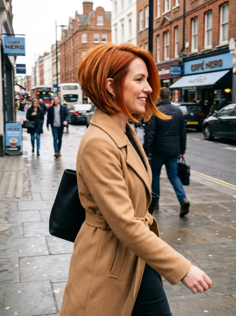 Copper Toned Stacked Bob
