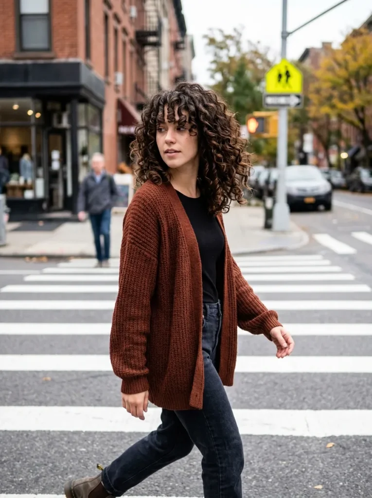 Curly Emo Fringe Style